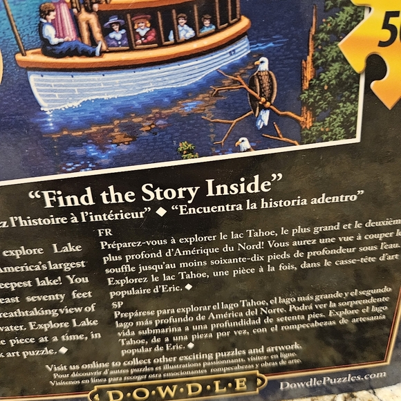 Dowdle Lake Tahoe Puzzle 500 Piece 16X20 in "Find the Story Inside" COMPLETE - Picture 15 of 15